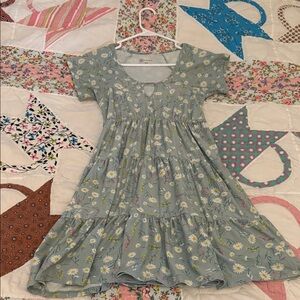 Floral Blue Summer Dress